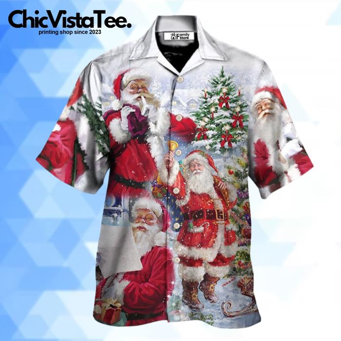 Christmas Santa Claus Is Coming To Town Hawaiian Shirt
