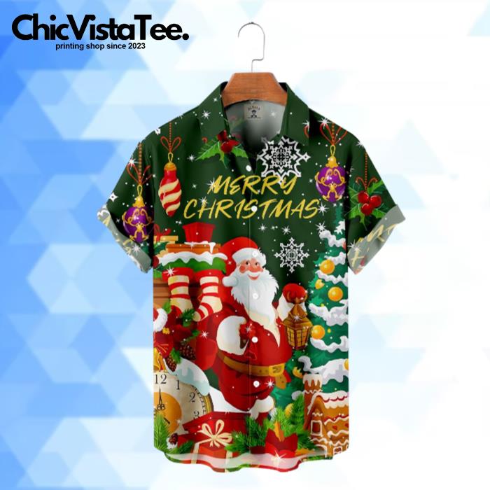 Christmas Santa Claus Is Preparing Many Gifts For You Hawaiian Shirt