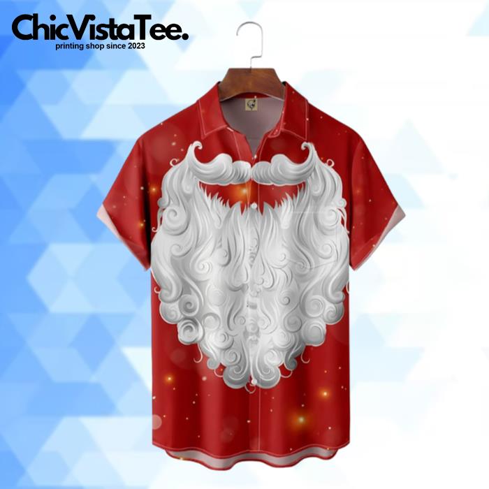 Christmas Santa Claus's The White Long Beard Hawaiian Shirt