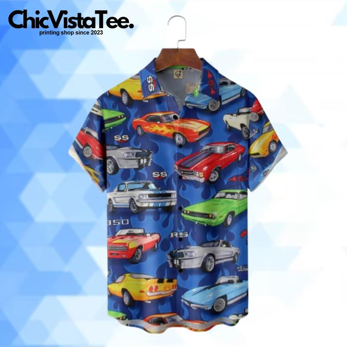 Cool Car Collection Hawaiian Shirt