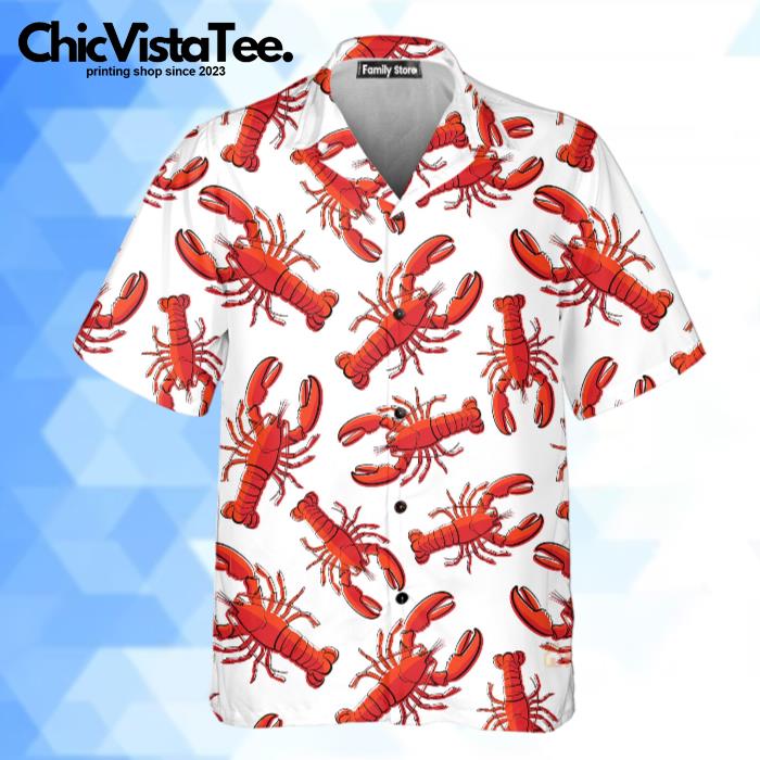 Crawfish Life Is Better With Red Lobster Seafood Red And White Hawaiian Shirt