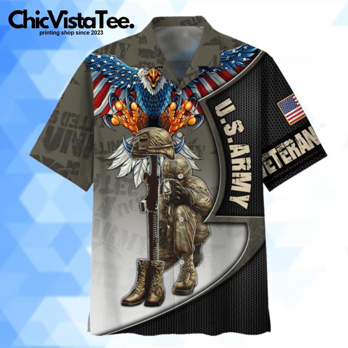 Eagle U.S. Army Veteran American Hawaiian Shirt