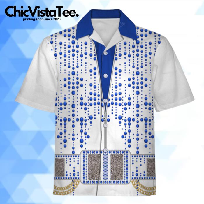 Elvis Raindrop Hawaiian Shirt