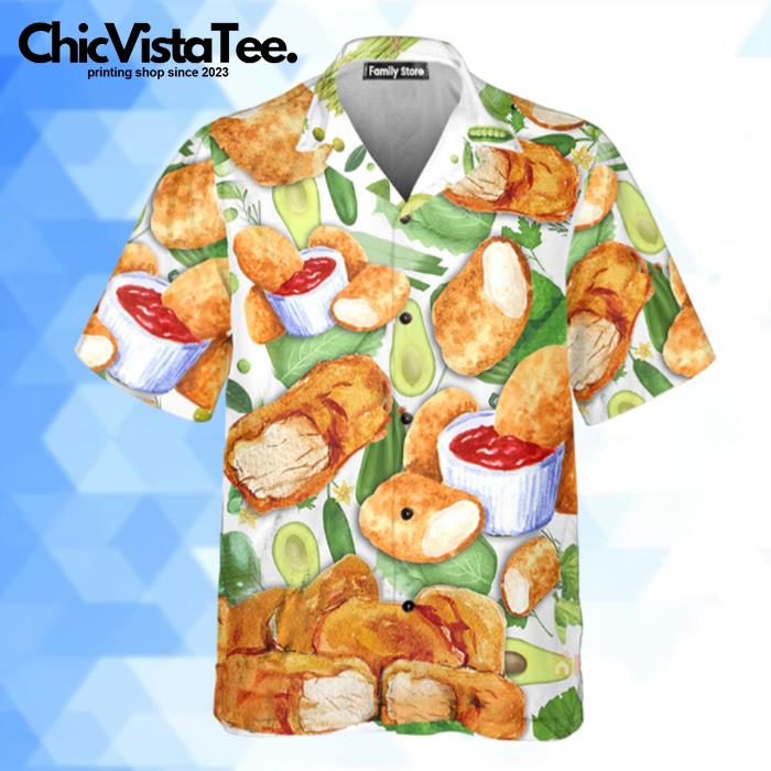 Food Lover Chicken Nugget Make Me Happy Hawaiian Shirt