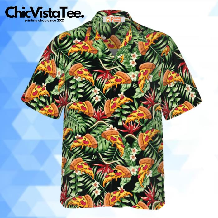 Funky Tropical Pizza Hawaiian Shirt