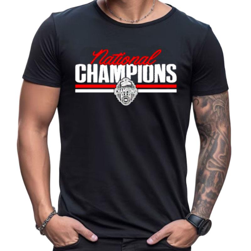 Georgia Bulldogs National Champions Script Block Shirts For Women Men