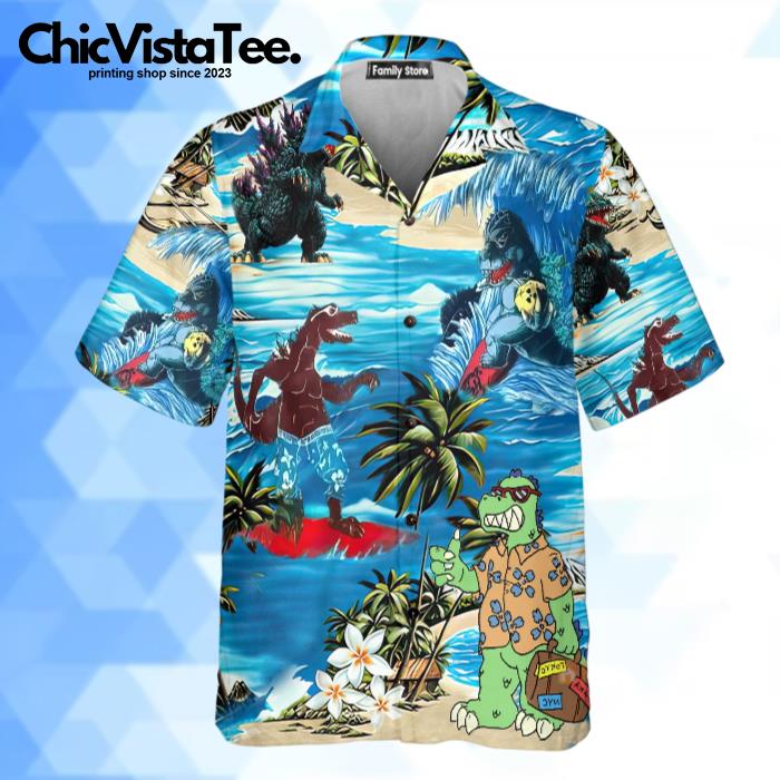 Godzilla Custom Shorts Sleeve ShirtAloha Hawaiian Shirt