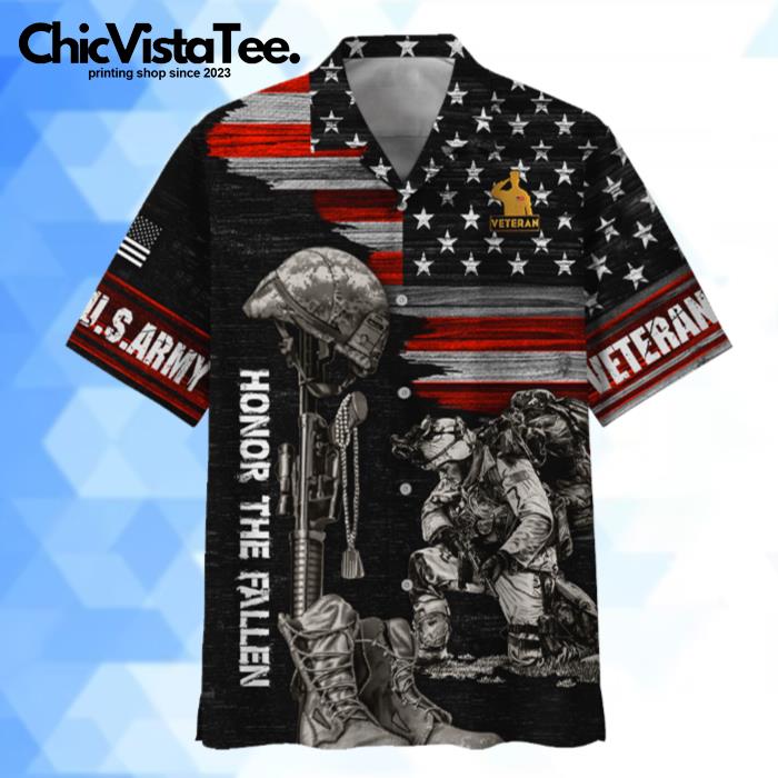 Honor The Fallen American Hawaiian Shirt