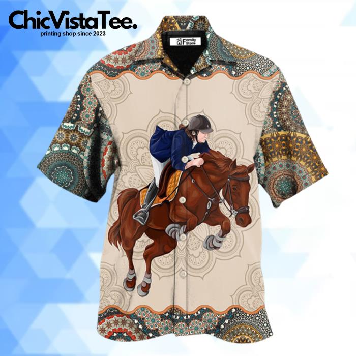 Horse Horseback Riding Hawaiian Shirt