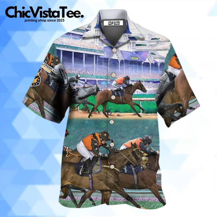 Horse Racing So Cool Hawaiian Shirt