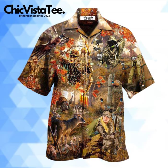Hunting Bow And Arrow Were The History Of Mankind Cool Hawaiian Shirt