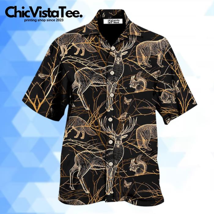 Hunting Dark Art Style Hawaiian Shirt