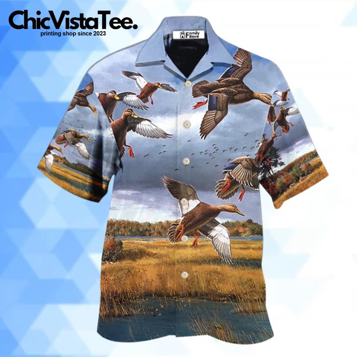 Hunting Duck Hunting Classic Style Hawaiian Shirt