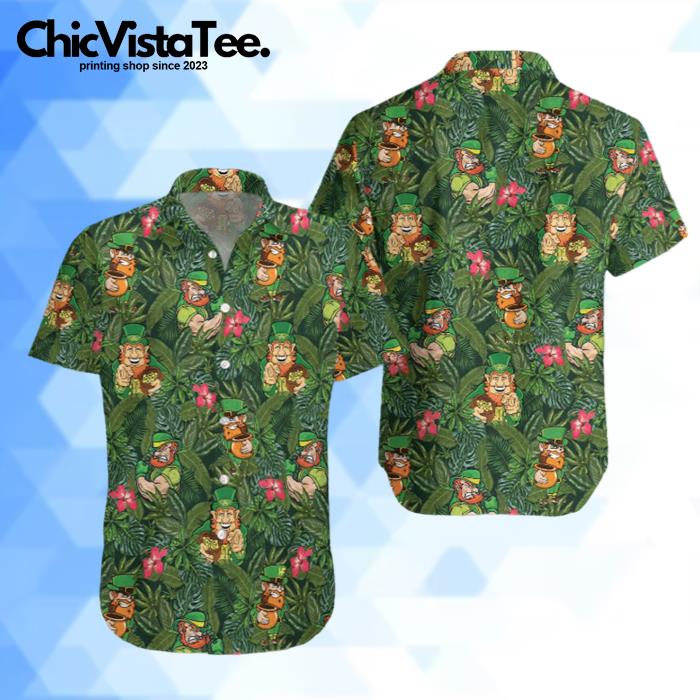 Irish Leprechaun Tropical Hawaiian Shirt