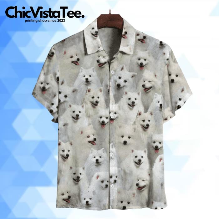 Japanese Spitzs Gift For Dog Lover Hawaiian Shirt