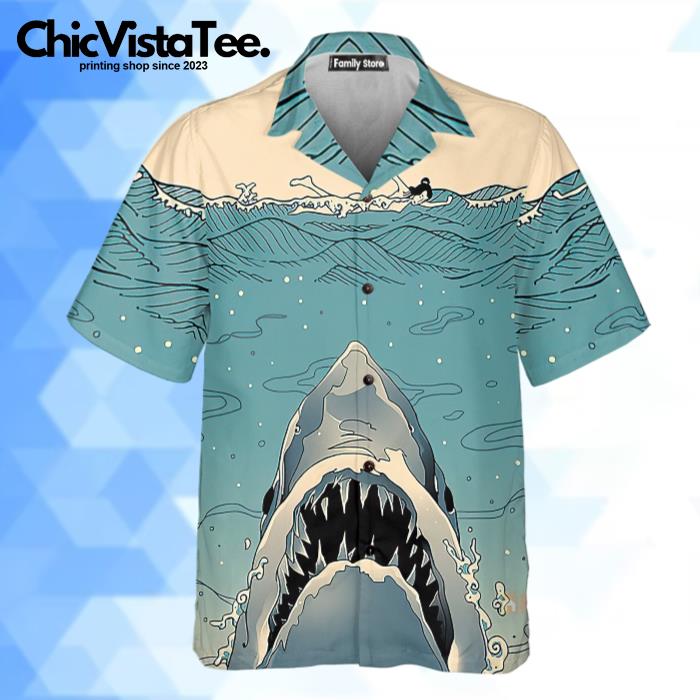 Japanese Ukiyoe Shark Hawaiian Shirt