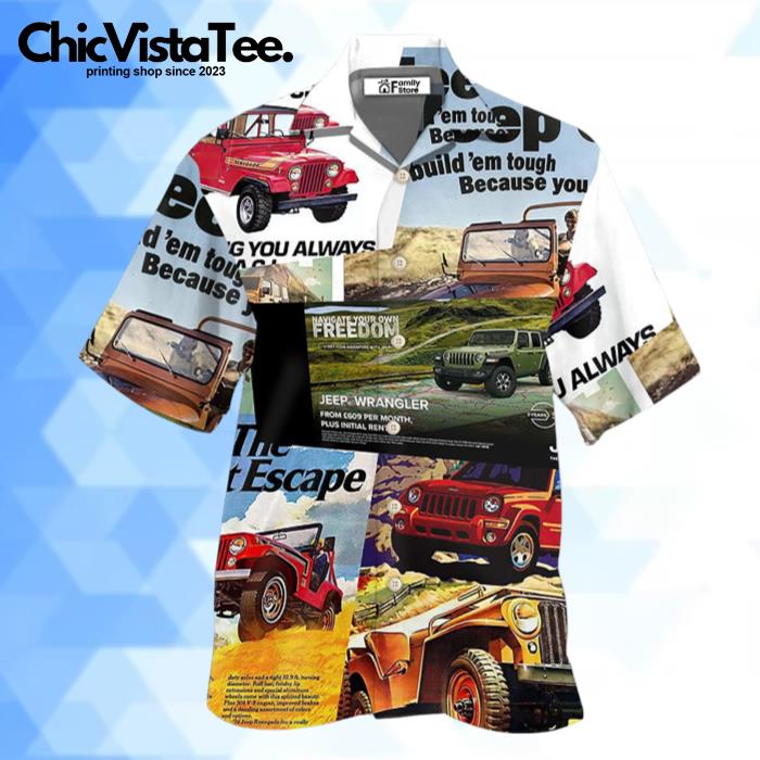 Jeep Variety Poster Hawaiian Shirt