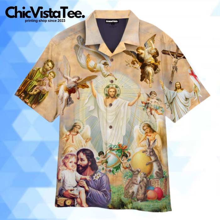 Jesus Happy Easter Hawaiian Shirt