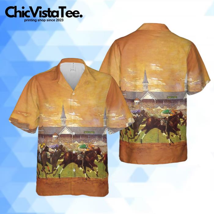 Kentucky Derby Horse Racing 3 3D Hawaiian Shirt