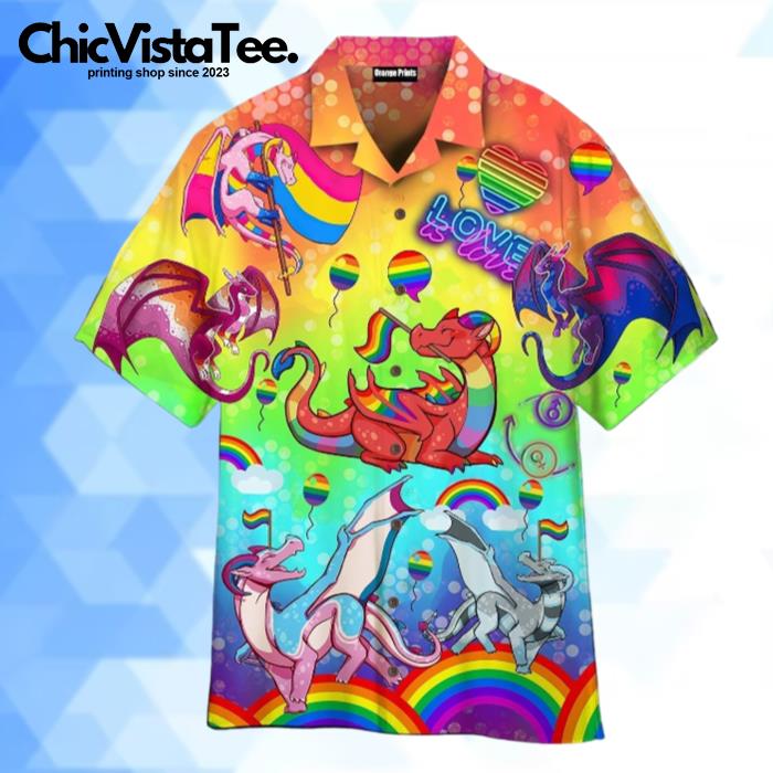 LGBT Dragon Pride Month Hawaiian Shirt