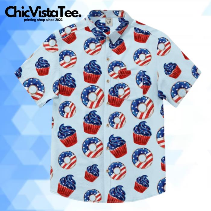 Liberty Donuts American Style Hawaiian Shirt