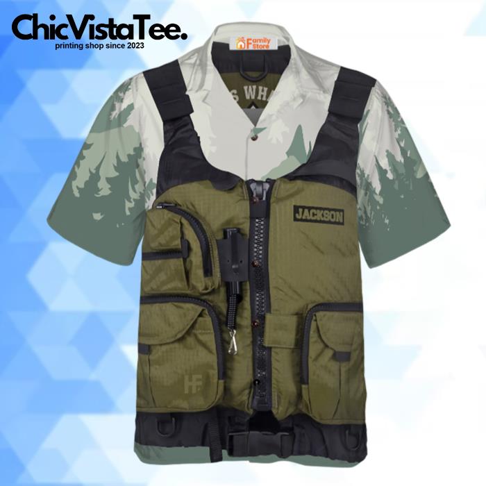 Life Vest Kayak & Fishing Custom Hawaiian Shirt