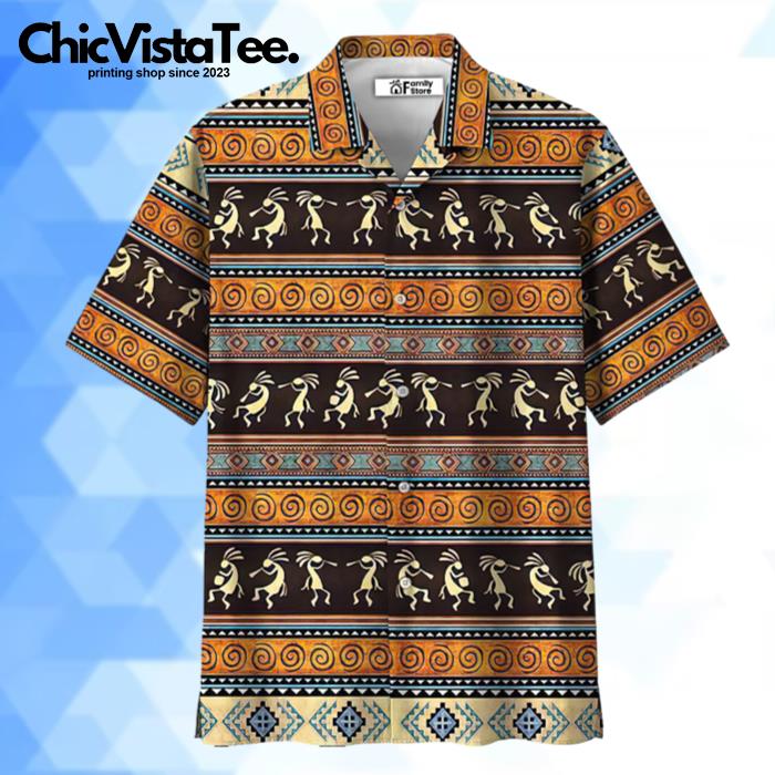 Native Style Love Peace Pattern Hawaiian Shirt