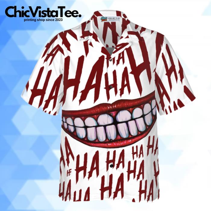 Scary Halloween Clown Smile Hawaiian Shirt