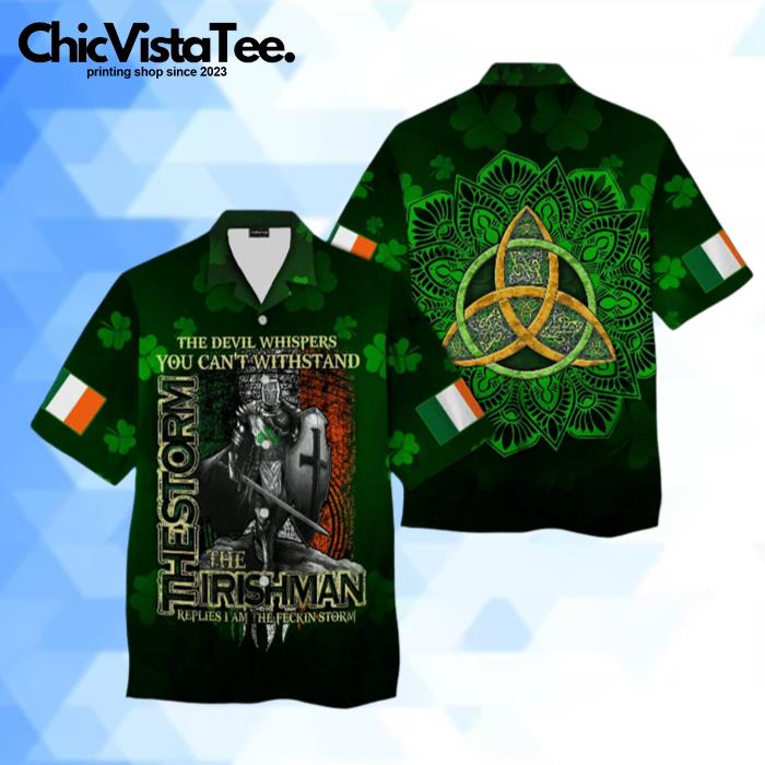 Shamrock Paradise Irish St. Patrick Theme Hawaiian Shirt