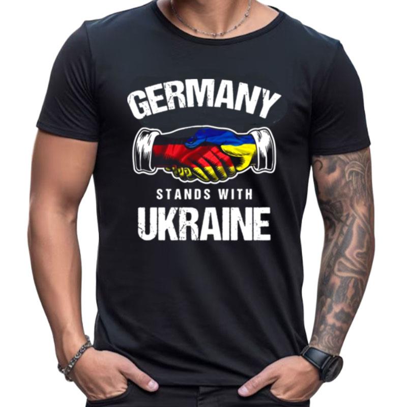 Stands With Ukraine Ukrainian Flag German Political Shirts For Women Men