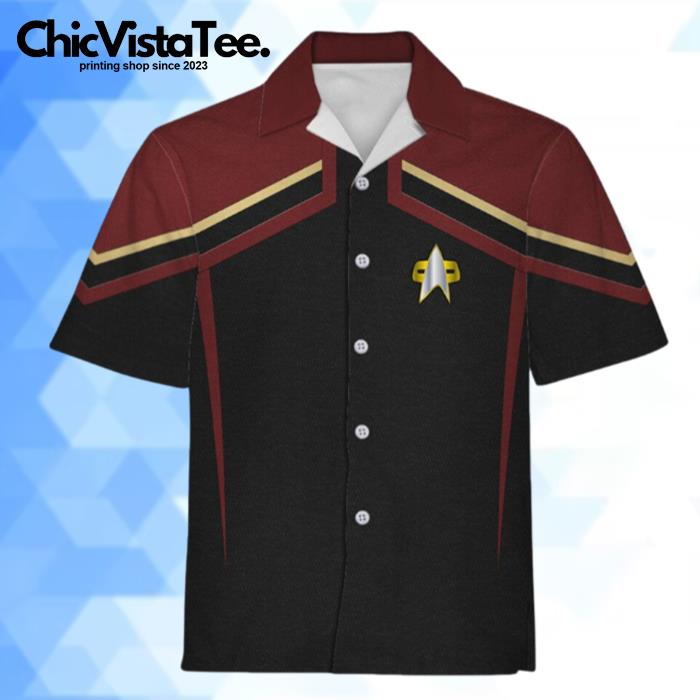 Star Trek Starfleet Uniform Circa Cool Hawaiian Shirt