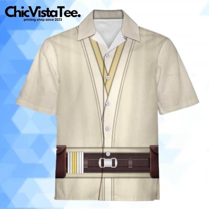 Star Wars QuiGon Jinn's Jedi Robes Costume Hawaiian Shirt