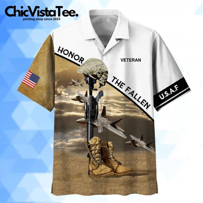 USAF Honor The Fallen Hawaiian Shirt