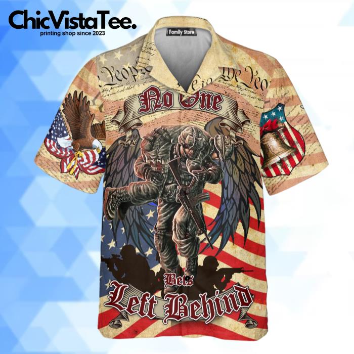 Veteran Cool No One Left Behind Cool And Classic Style Hawaiian Shirt