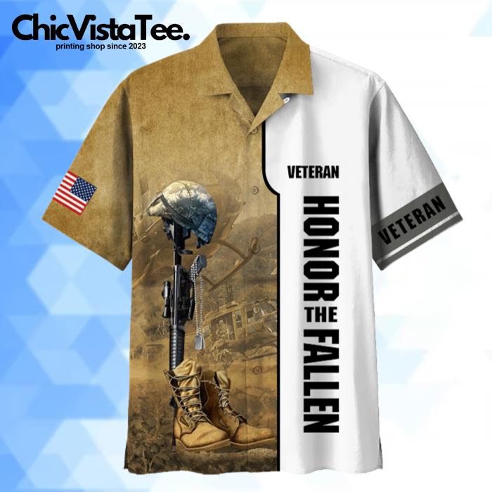 Veteran Honor The Fallen Hawaiian Shirt