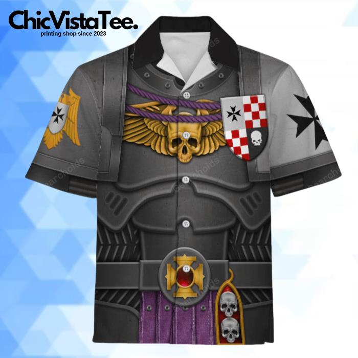 Warhammer Black Templars Captain Hawaiian Shirt