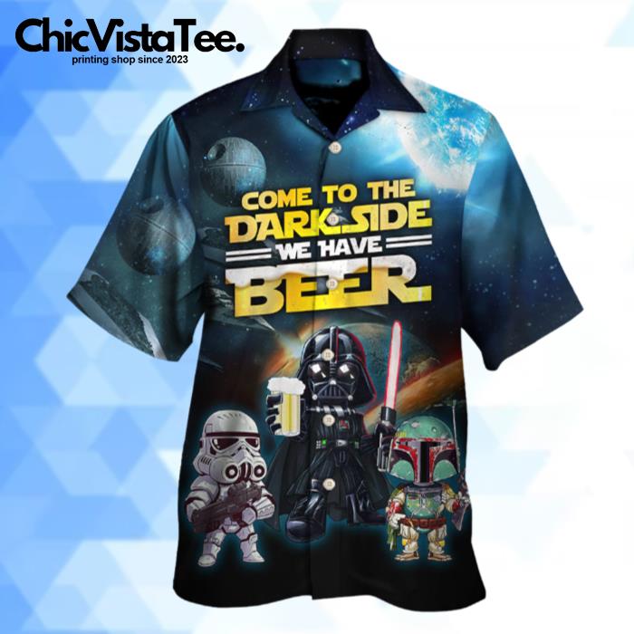 X Star Wars Stormtrooper Darth Vader Boba Fett Hawaiian Shirt
